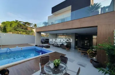 Casa com 5 dormitórios para alugar, 350 m² - recreio dos bandeirantes - rio de janeiro/rj