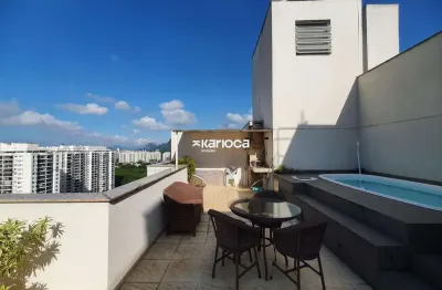 Cobertura duplex com piscina - 3 quartos - reserva do parque - cidade jardim - rj