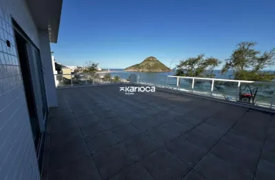 Cobertura 300 metros pé na areia no recreio dos bandeirantes -  recém construída