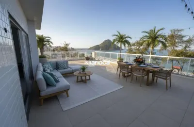 Cobertura 300 metros pé na areia no recreio dos bandeirantes -  recém construída