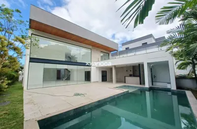 Casa tríplex a venda com 5 suítes, 03 vagas na barra da tijuca rio de janeiro