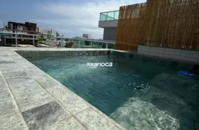 Cobertura duplex frente praia – totalmente mobiliada e decorada | recreio (posto 12)