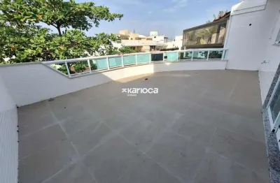 Recreio dos bandeirantes gleba a cobertura com 180m² varandão salão 3 suítes 3 vagas