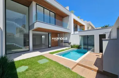 Casa com 3 dormitórios à venda, 275 m² por r$ 2.800.000,00 - recreio dos bandeirantes - rio de janeiro/rj