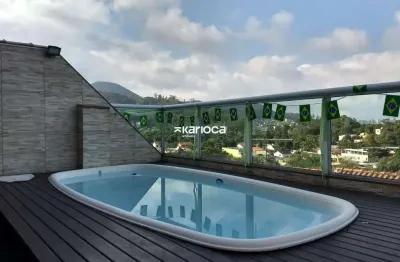 Casa em condomínio fechado com 3 quartos à venda na Rua O Tempo e O Vento, 560, Anil, Rio de Janeiro