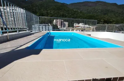 Cobertura duplex 200 m2 com piscina, conde de bonfim — espaço, vista livre e lazer privativo no coração da tijuca!