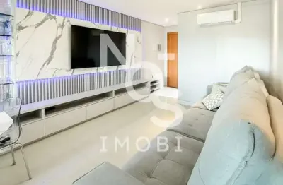 Apartamento mobiliado e equipado de 3 dormitórios no bairro são gotardo em flores da cunha