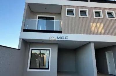 Sobrado alto padrão com 3 quartos e terraço – 135m² – sitio cercado (unidade fundos)