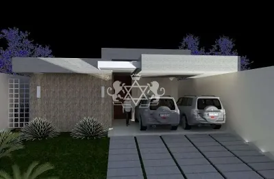 Casa em construção a venda, data de entrega 03/2025, 3 dormitórios sendo 2 suítes, are de lazer pis