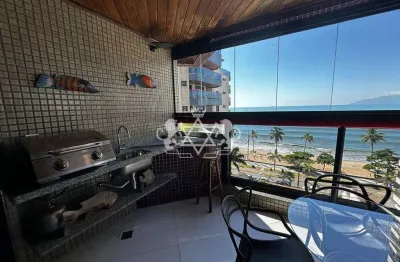 Apartamento frente mar com 2 vagas na garagem à venda, martim de sá, caraguatatuba, sp