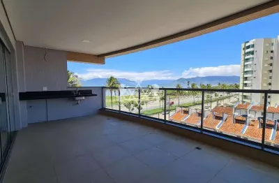 Apartamento alto padrão a venda, 03 dorm, 01 suíte,vista para o mar, no indaiá, caraguatatuba.