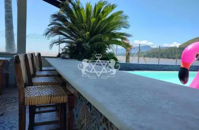 Casa frente mar condomínio fechado à venda, enseada, são sebastião, sp