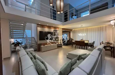 Sobrado à venda, &#34;mobiliado&#34; com 4 dormitórios sendo 3 suítes, área de lazer completo churrasqueira