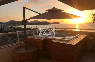 Exclusiva cobertura duplex à venda - 03 suítes, 03 vagas; vista para o mar, jacuzzi - bairro jardim