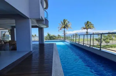 Apartamento a venda, 03 dormitorios, 01 suite, vista mar, no indaia, caraguatatuba.