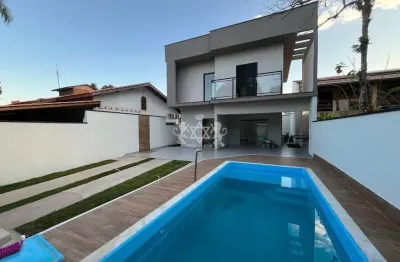 Casa sobrado  3 dorms a venda, massaguacu, caraguatatuba, sp