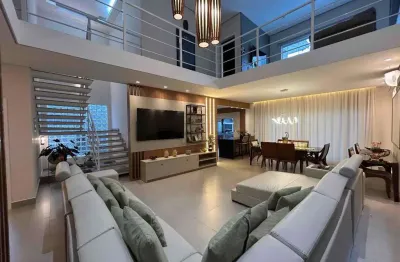 Sobrado a venda, 'mobiliado' com 4 dormitorios sendo 3 suites, area de lazer completo churrasqueira e piscina no bairro cidade jardim, caraguatatuba, sp.