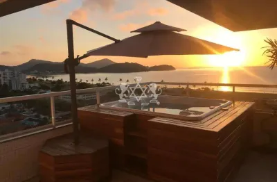 Exclusiva cobertura duplex a venda - 03 suites, 03 vagas; vista para o mar, jacuzzi - bairro jardim primavera, caraguatatuba, sp - lazer completo