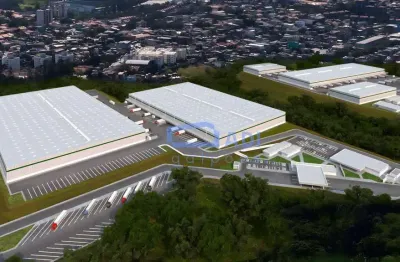 Galpão industrial/logístico padrão aaa - condomínio fechado - locação - 7.676 m² - rodoanel - taboão da serra - sp