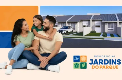 Casas mcmv em gravataí — 2 dormitórios com pátio e vaga para carro