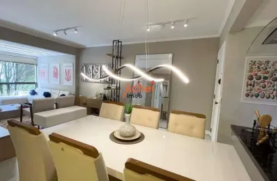 Apartamento totalmente mobiliado 03 dormitórios no chácara das pedras