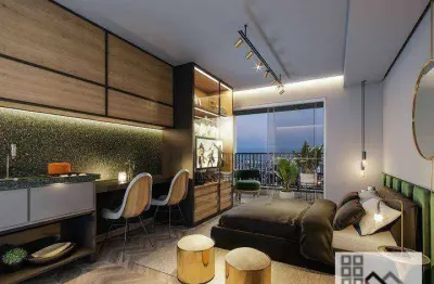 Studio 1 dormitório (25m²), 1 banheiro social, terraço. apenas 500 metros da estação ana rosa do metrô