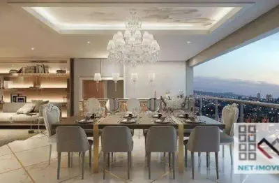 Apartamento 4 dormitórios (244m²), 4 suítes, terraço, 3 vagas. a 250 metros da estação aacd-servidor