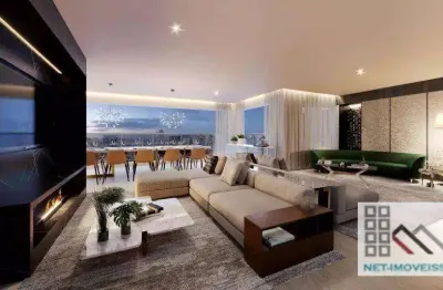 Apartamento 3 dormitórios (158m²). 2 suítes, varanda gourmet, 2 vagas. luxo e design internacional