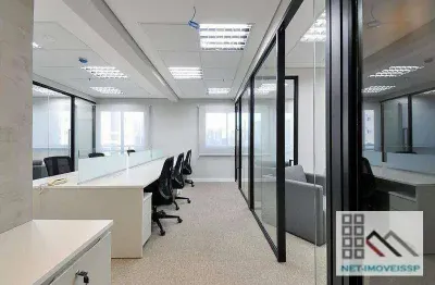 Conjunto comercial (360m²), 6 banheiros, 6 vagas, varanda. na melhor região da berrini