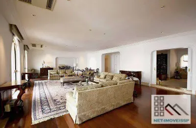 Apartamento 4 dormitório (1.361m²), 4 suítes, varanda, 8 vagas. próximo do shopping pamplona