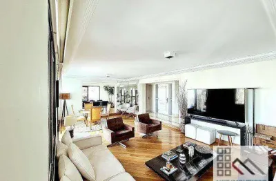 Apartamento 4 dormitórios (265m²), 4 suítes, varanda, 4 vagas. próximo do shopping ibirapuera