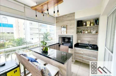 Apartamento 3 dormitórios (123m²), 1 suíte, varanda gourmet, 2 vagas. próximo do aeroporto de congonhas