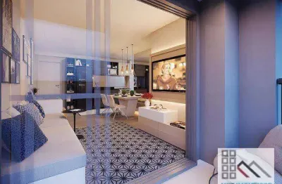 Apartamento 1 dormitório (51,61m²), 1 banheiro social, terraço, 1 vaga. próximo da estação eucaliptos do metrô