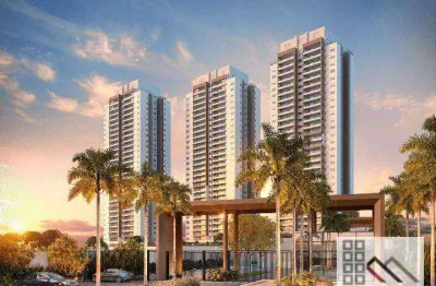 Apartamento 3 dormitórios (136m²), 3 suítes, varanda, 2 vagas.  more num verdadeiro resort particular