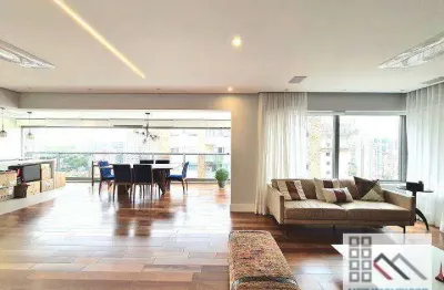 Apartamento 3 dormitórios (192m²), 3 suítes, varanda, 4 vagas. a 200 metros da estação campo belo