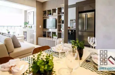 Apartamento 2 dormitórios (58m²), 1 suíte, terraço, 2 vagas. próximo dos shoppings jardim sul e morumbi town