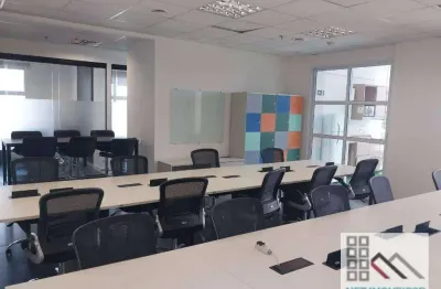 Conjunto comercial (160m²), 3 banheiros, 4 vagas, terraço. a 200 metros do shopping morumbi