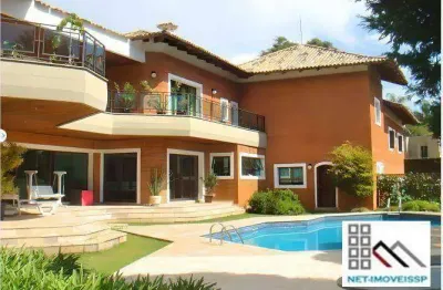 Casa de altíssimo padrão 5 dormitórios (850m²), 5 suítes, varandas, 12 vagas. viver em tamboré é próximo da natureza