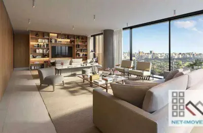 Apartamento 3 dormitórios (183m²), 3 suítes, varanda, 2 vagas. vista permanente para o parque do ibirapuera