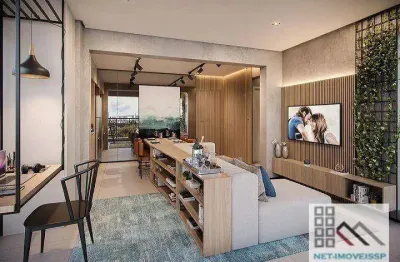 Apartamento 1 dormitório (35,05m²), 1 banheiro, terraço. a 400 metros da estação campo belo