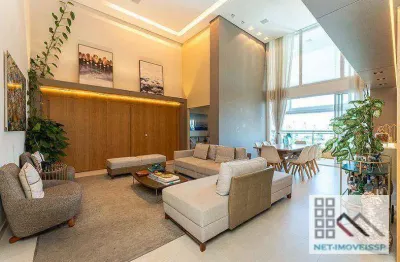 Apartamento 3 dorms (185m²), 3 suites, mobiliado, varanda, 3 vagas. a 500 metros da estação campo belo