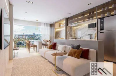 Apartamento 2 dormitórios (59,2m²), 1 suíte, terraço, 1 vaga, próximo da estação adolfo pinheiro