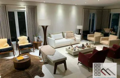 Casa em condomínio 4 dormitórios (570m²), 4 suítes, mobiliada, 5 vagas. residencial 4, casa de cinema