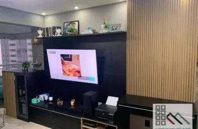 Apartamento 2 dormitórios (69m²) 1 suite, mobiliado e decorado, 1 vaga, terraço. raridade, completo