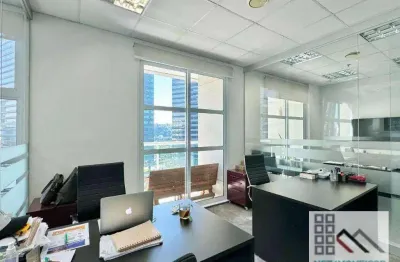 Conjunto comercial, compra com renda garantida (76m²), 2 banheiros, terraço, 2 vagas. a 200 metros do shopping morumbi