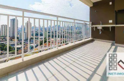 Apartamento 2 dormitórios (78m²) 1 suite, terraço gourmet, depósito, 2 vagas. no melhor da moóca