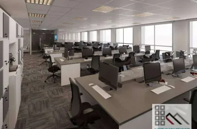Laje comercial (300m²), 6 banheiros, 6 vagas, totalmente mobiliado. próximo do shopping vila olímpia