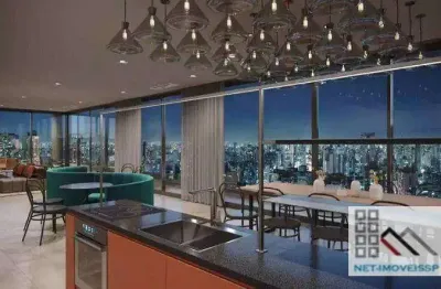 Studio 1 dormitório (24,80m²), 1 banhero, mobiliado, sacada. apenas a 200 metros da estação paraiso