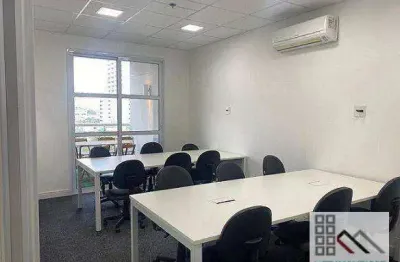 Conjunto comercial (85m²), 2 banheiro, 2 vagas, mobiliado, terraço. a 200 metros do shopping morumbi