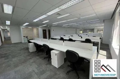 Conjunto comercial (914,60m²), 8 banheiros, opção de mobiliado, 22 vagas. edifício birmann, alto padrão e sofisticação
